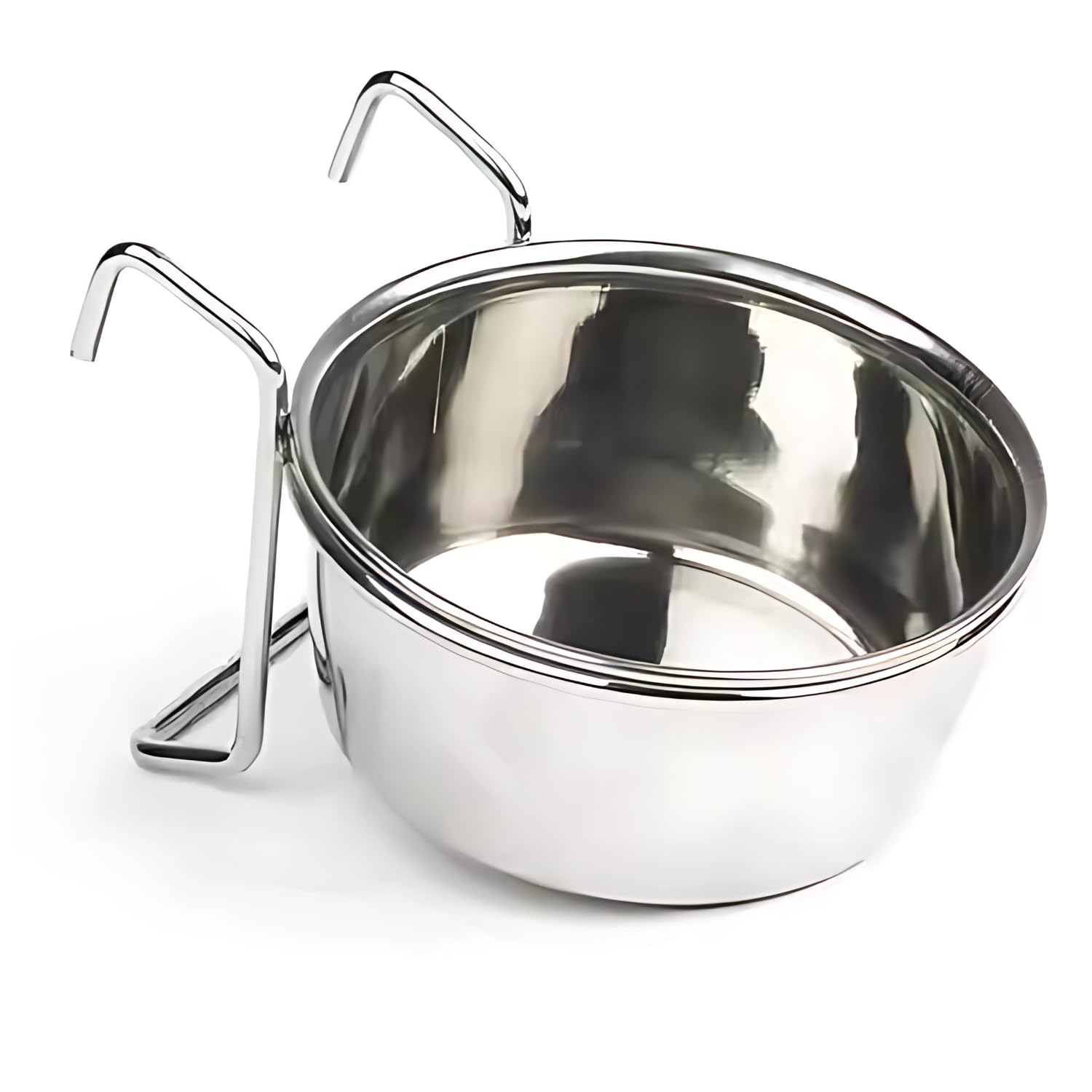 Pets Empire Best Stainless Steel Birds Coop Cup Feeder Bowl (500Ml, Coop Cup Hook Holder)