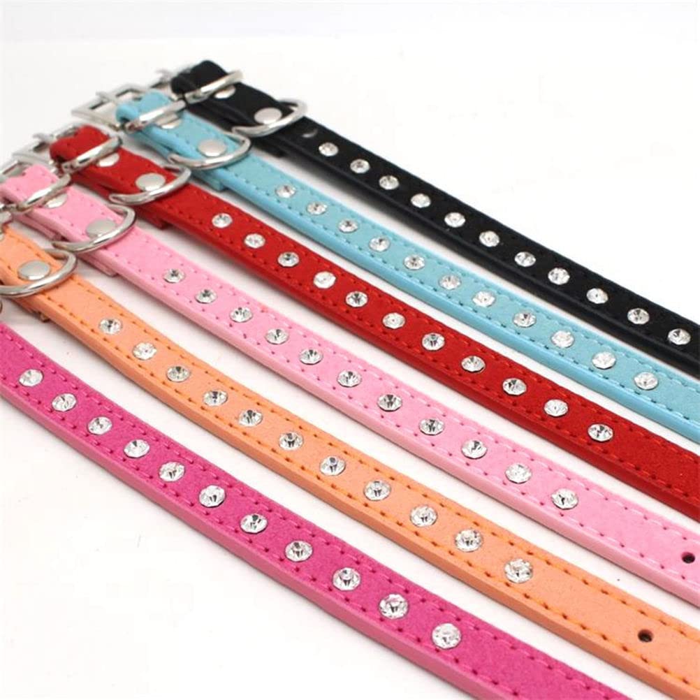 Puppy Collar With Bling Diamond, Pretty Crystal Sparkly Rhinestone Glitter Jewel Girls Cat Collars For Xxs Xs Small Medium Pet Female Dogs Boys Kitten, Blue S