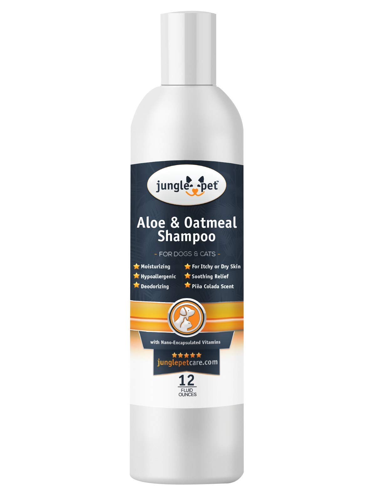 Jungle Pet Aloe Oatmeal Shampoo for Dogs  Sensitive Skin Dog Shampoo Oatmeal  Natural Dog Shampoo Sensitive Skin  Hypoallerge