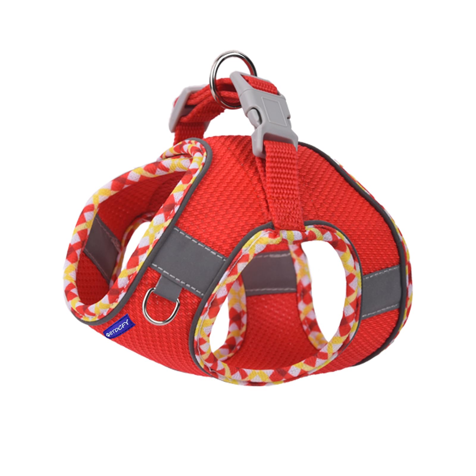 Btdcfy Step-In Mesh Dog Harness And Leash Set - Breathable, Reflective, Escape-Proof Vest - No Choke, Lightweight - Red