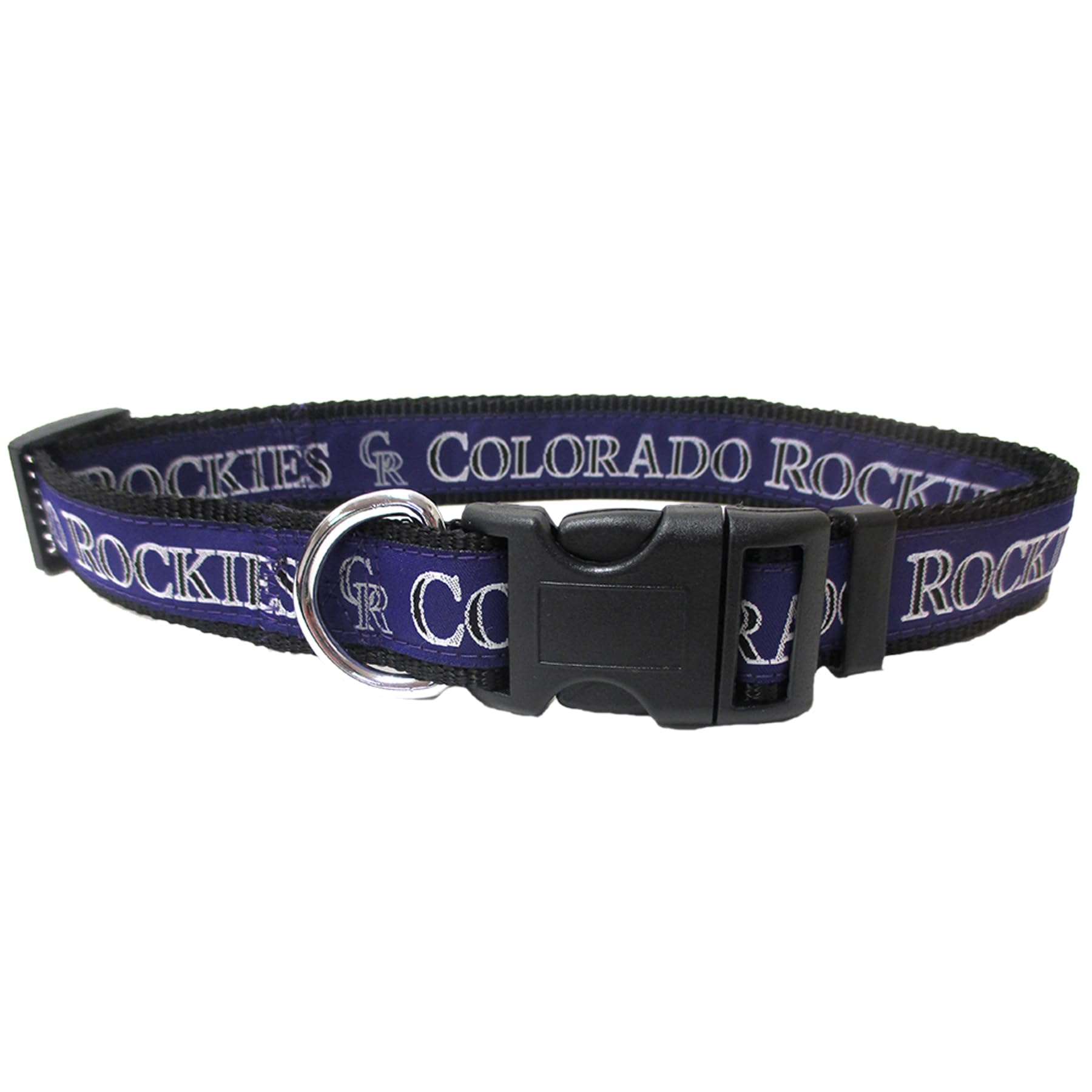 Pets First Mlb Pet Collar Colorado Rockies Dog Collar, Medium Baseball Team Collar For Dogs & Cats. A Shiny & Colorful Dog & Cat
