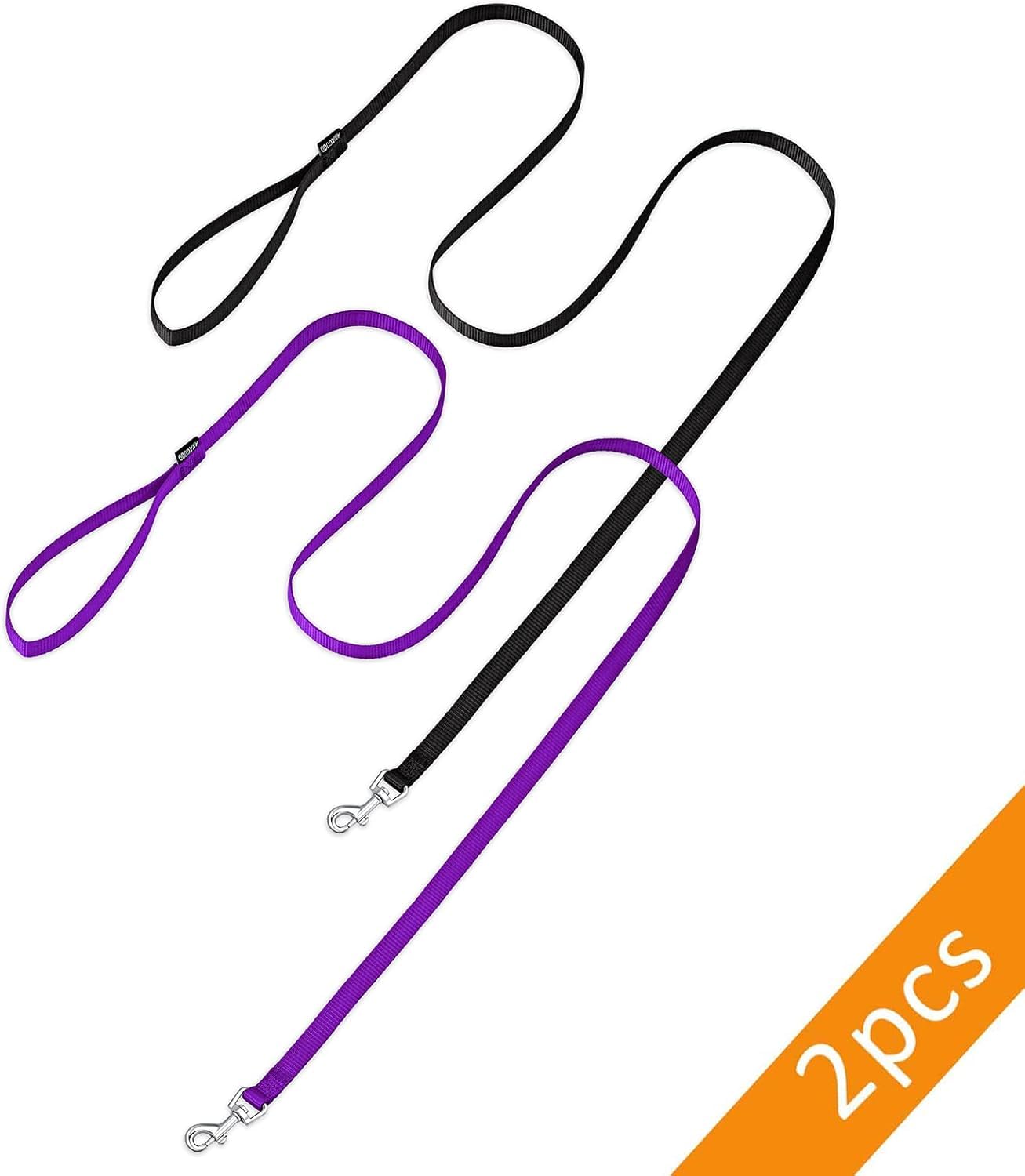 Amagood 6 Ft Puppy/Dog Leash, Strong And Durable Traditional Style Leash With Easy To Use Collar Hook, Great For Small, Medium A