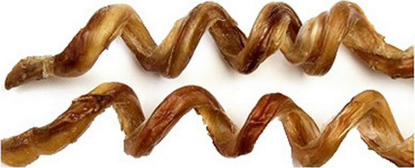 Jones Natural Chews Curly Q Bully Stick 6-8 in Natural Beef Treat