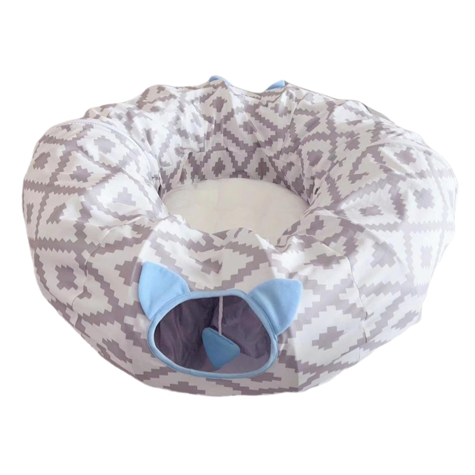 Myaddiction Washable Cat Tube Tent Toy Foldable Cat Tunnel Bed For Indoor Cats Rest Play