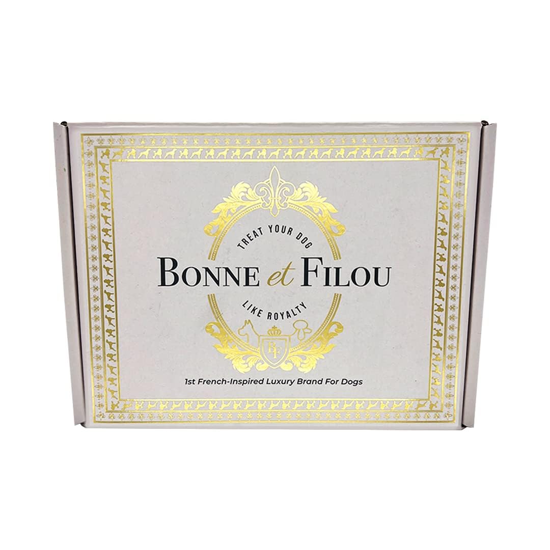 Bonne et Filou Pride Themed Human Grade Gourmet Dog Treats Gift Box 22 Luxury Snacks with Macarons, Truffles & Bone Cookies Heal
