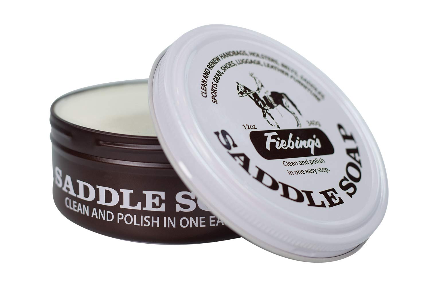 Fiebings Saddle Soap, 12 Oz, White