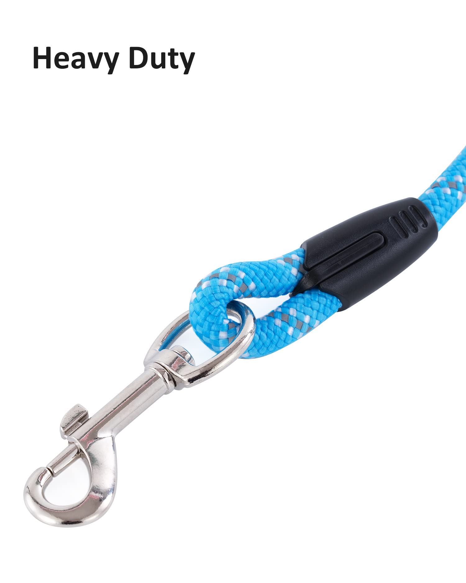 (2 Pack) Long Dog Leash For Dog Training 15Ft/30Ft/50Ft, Dog Rope With Reflective Thread For Large Medium Small Dogs, Dog Tie-Out Cable Lead For Hunting, Camping&Backyard