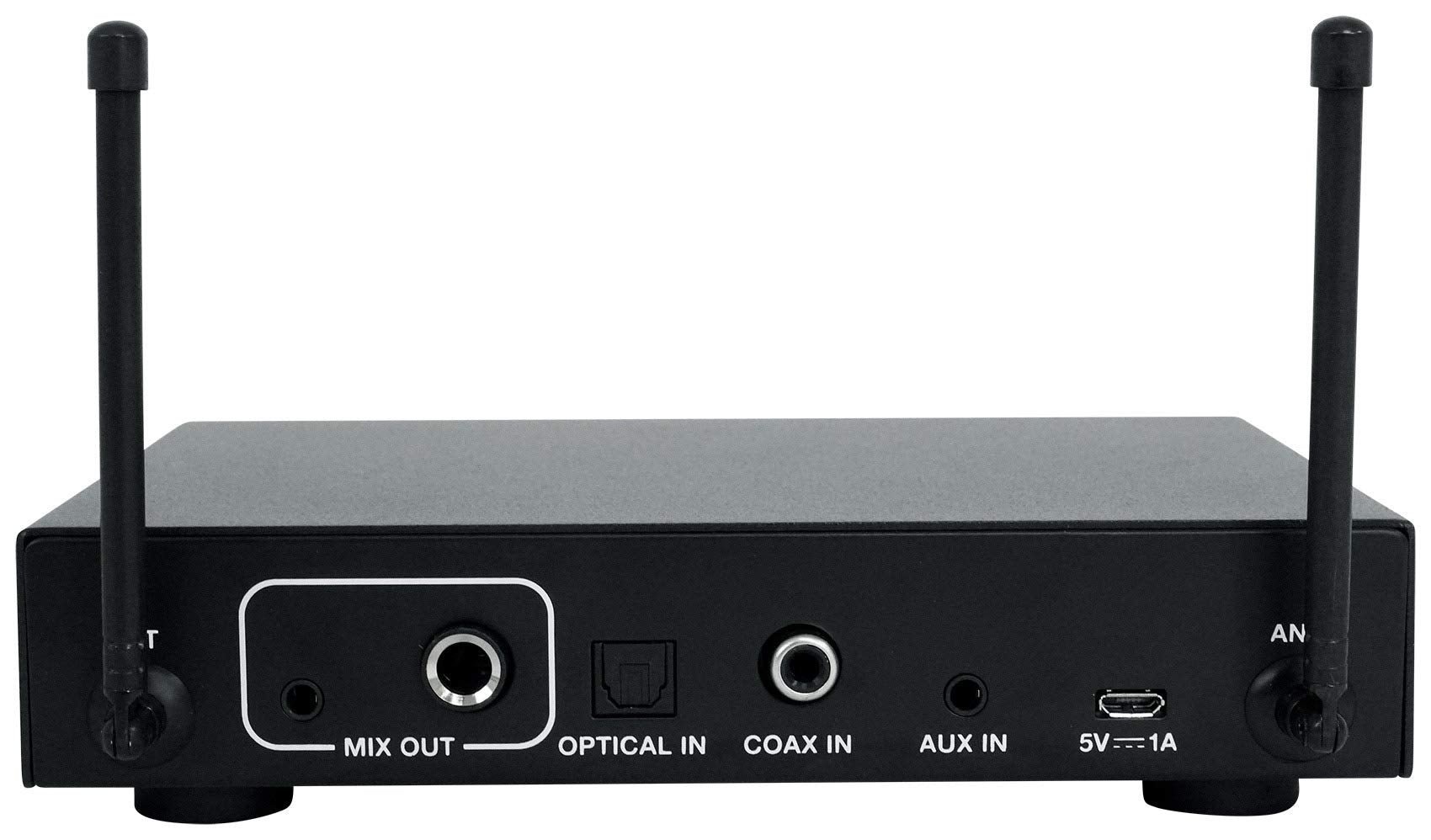 Rockville RKI65BT Dual UHF Wireless Microphones with Bluetooth Karaoke Interface, Black