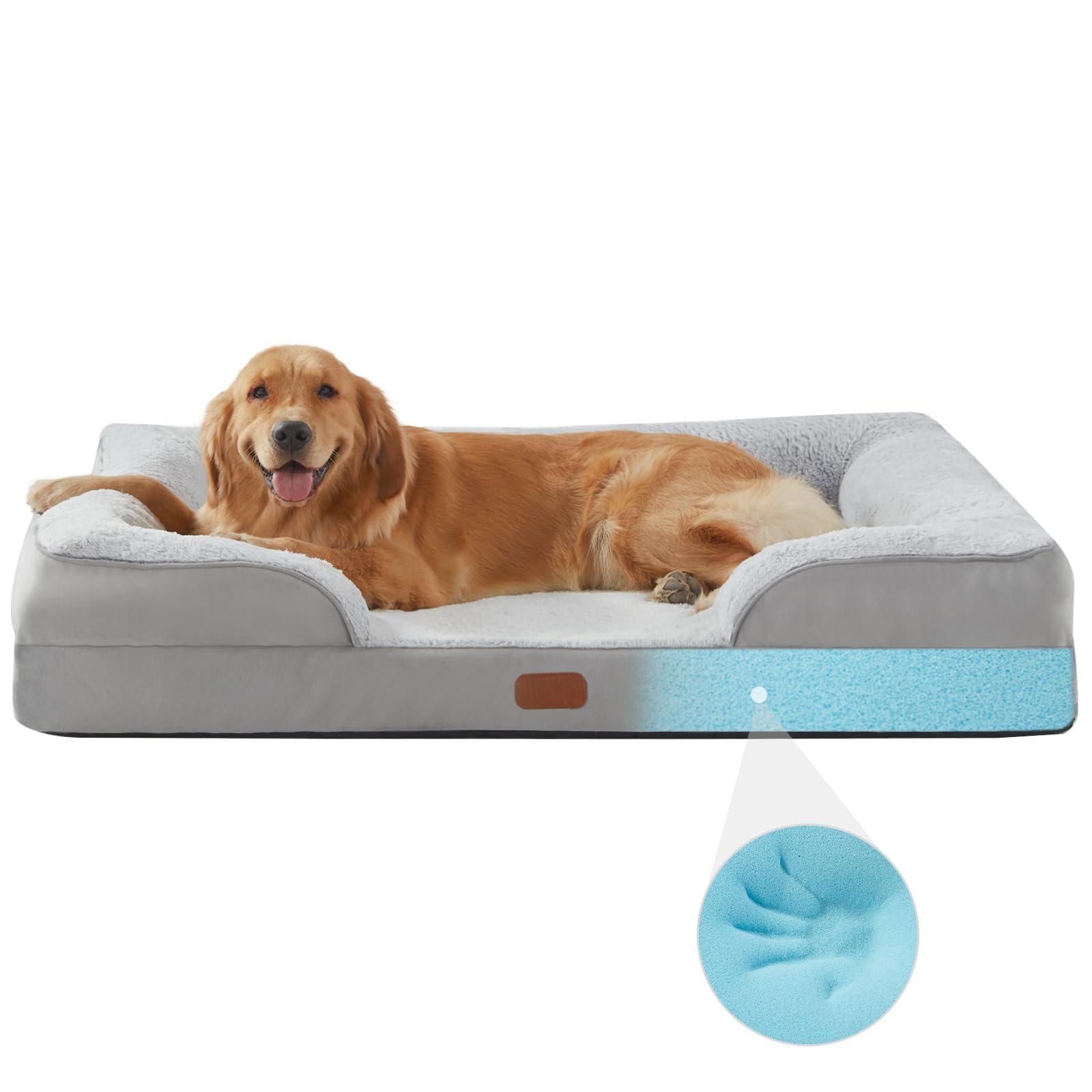 Dokdogs Orthopedic Dog Bed For Extra Large Dogs Waterproof Memory Foam Pet Beds With Nonskid Bottom Washable Xl Dog Couch Bed Wi