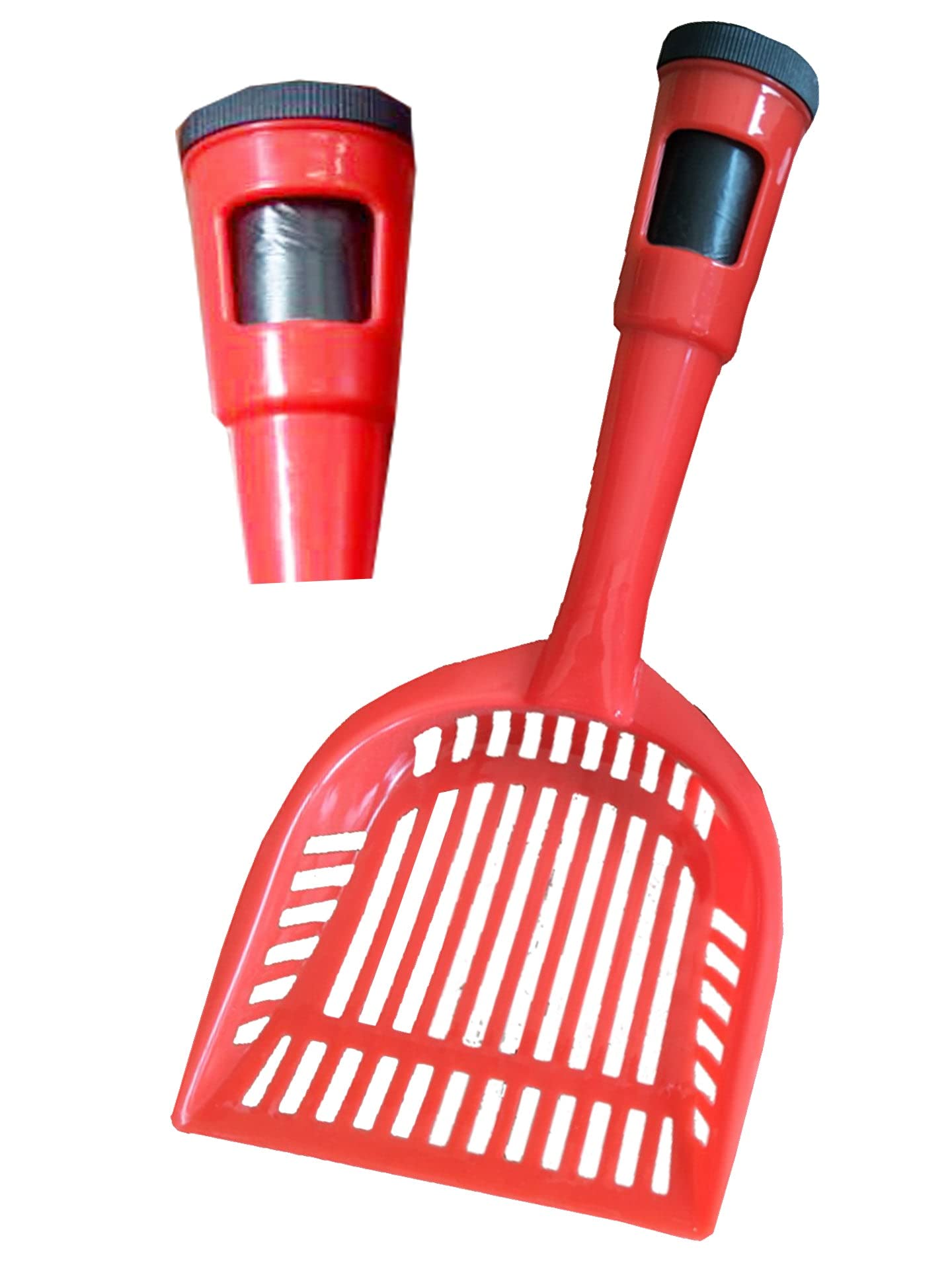 Pet Life  Poopin-Scoopin Pet Pooper Scooper Waste Bags and Dog and Cat Litter Shovel - Features a Waste Bag Dispenser Built into