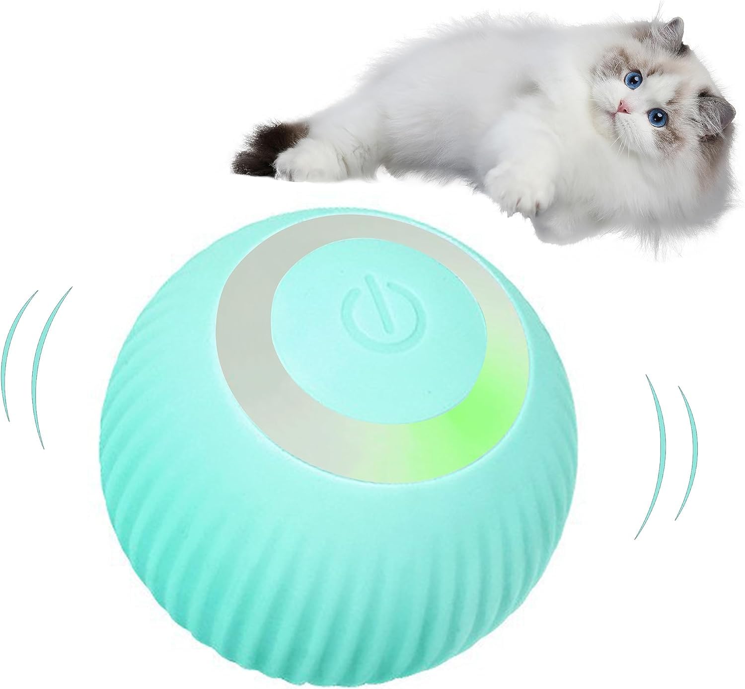 Gion Intelligent Interactive Cat Toys Ball With Led Lights, Cat Toys, Automatic Moving Rolling Ball For Indoor Cats, Cat Automat
