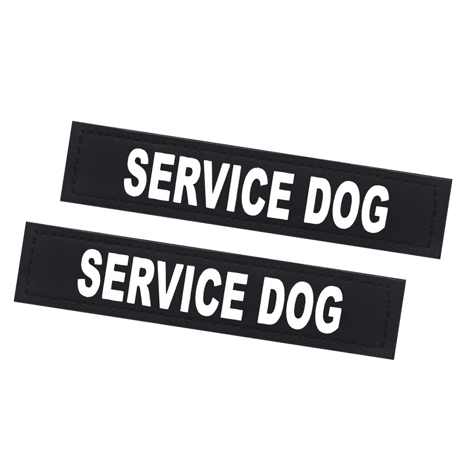 2Pack Service Dog Patch, Removable Vest Patches For In Training Dogs, Black Dog Harness Patches With Hook Backing, Service Dog-M