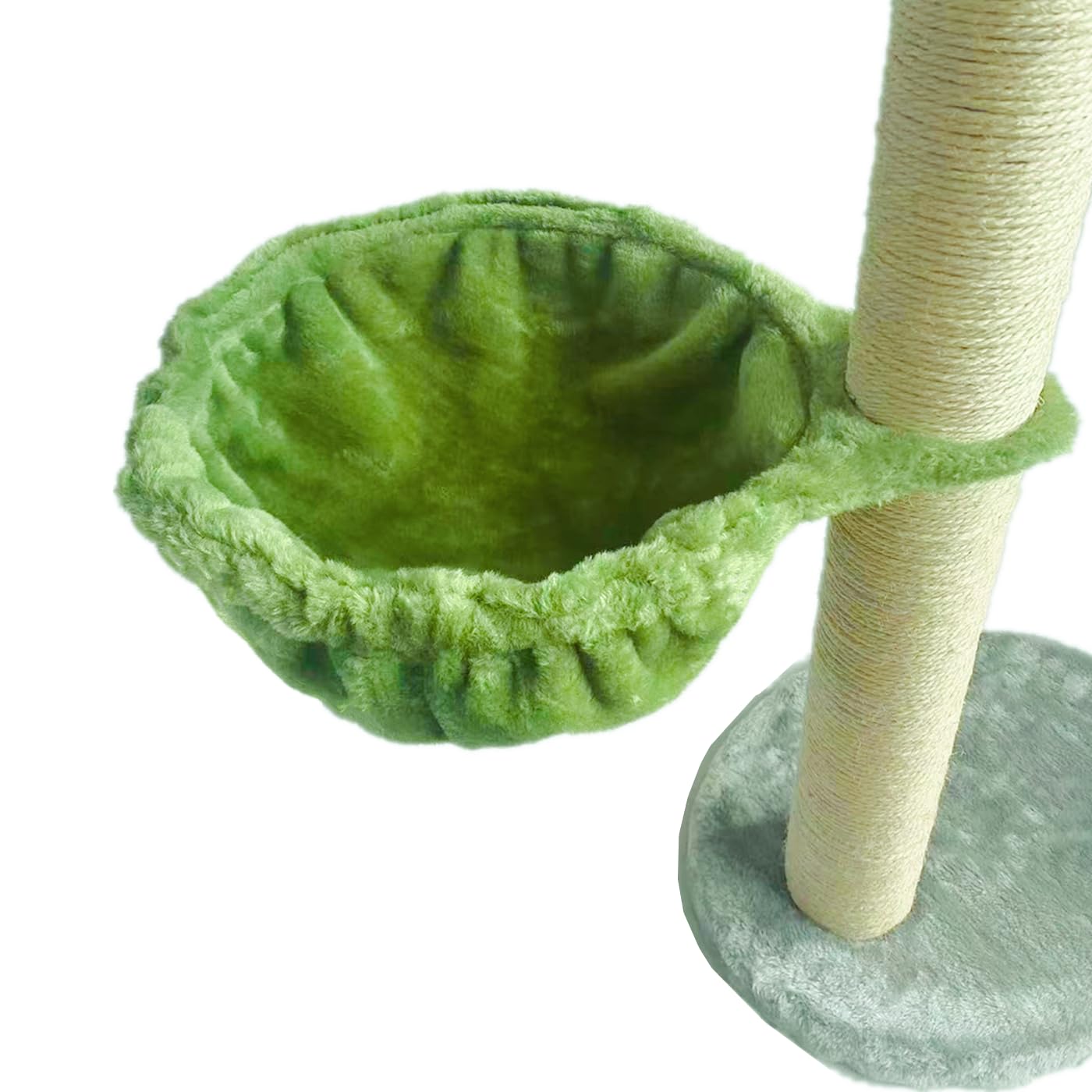 Shengocase 13' Green Nest Basket Lounger Hammock Bed Replacement For Cat Tree Tower, 5-Pack Hanging Toys, Cat Tree Accessories