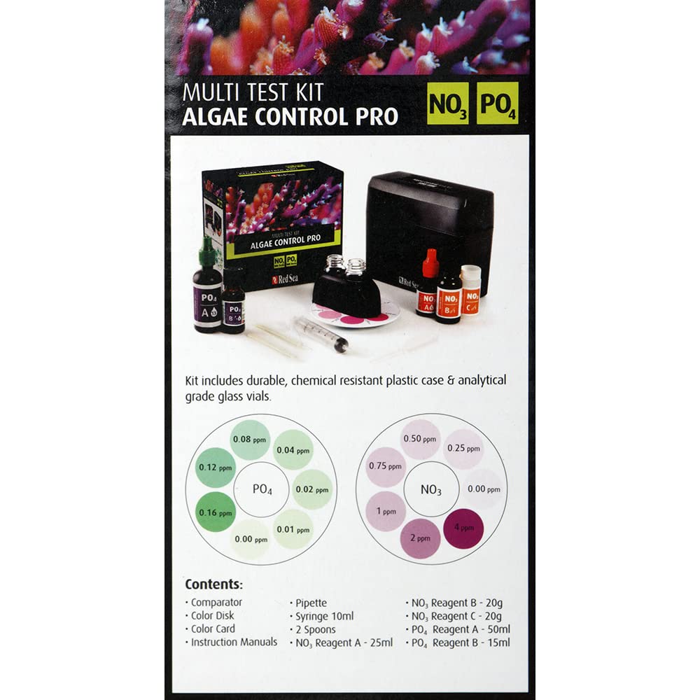 Red Sea Reef Care Algae Control Test Kit - Nitrate & Phosphate - 100 Tests