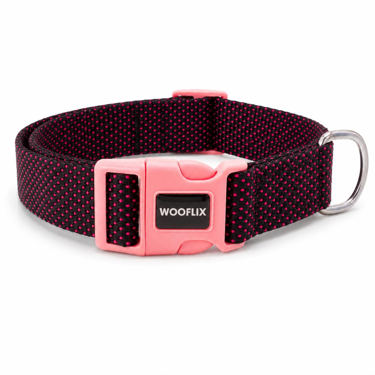 Wooflix Premium Adjustable Dog Collar For Small, Medium & Large Breed Dogs | Heavy Duty Nylon Dog Neck Belt With Strong Buckle &
