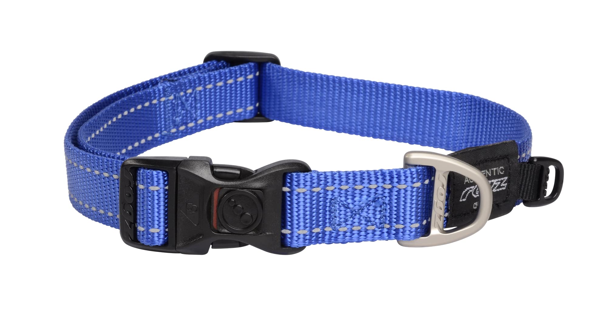 Reflective Dog Collar For Large Dogs, Adjustable From 13-22 Inches, Blue
