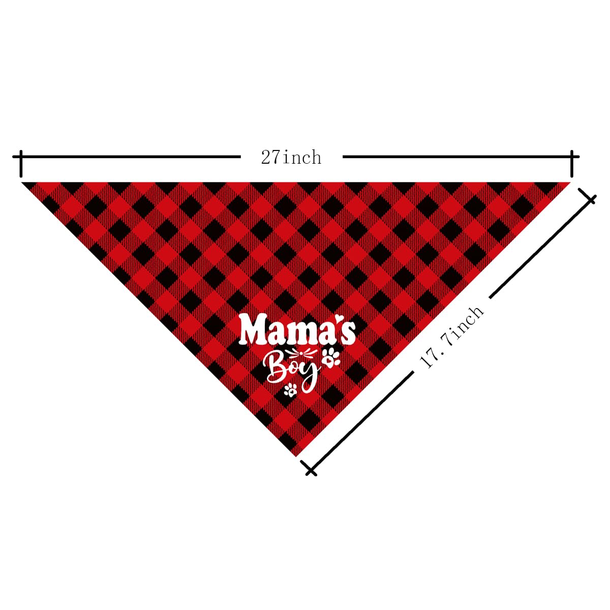 Mamas Boy Dog Bandana, Dog Mom'S Boy Gift Dog Bandana, Pet Scarf Accessories, Printed Dog Bandanas Gift For Dog Lover Birthday O