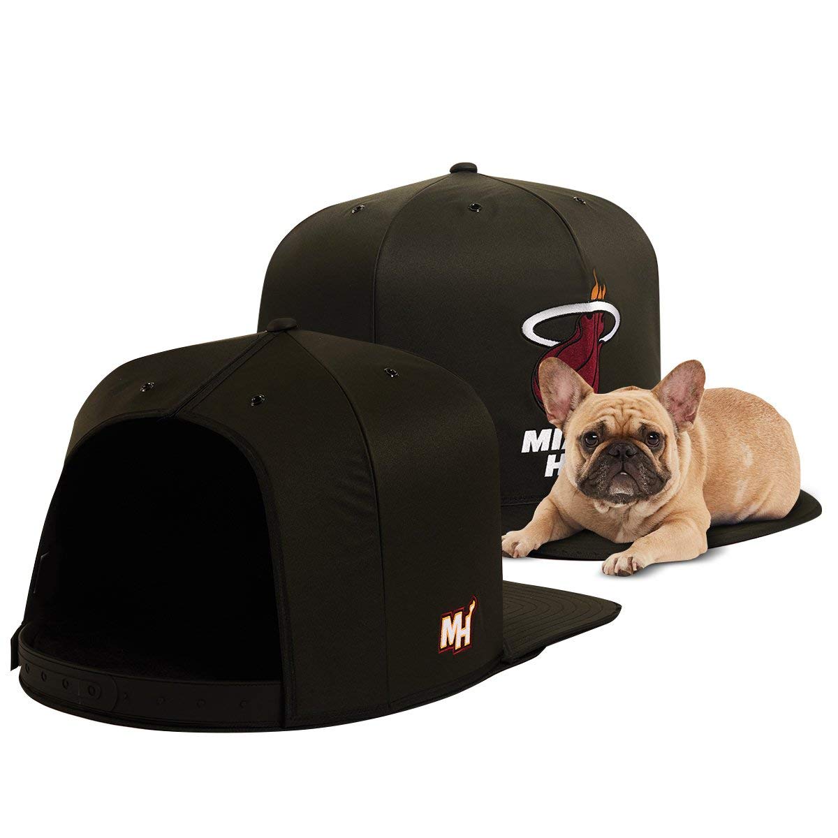 NBA Miami Heat NAP CAP Pet Bed, Black, Medium