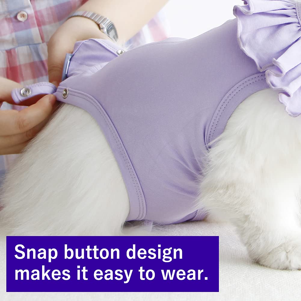 Cat Recovery Suit For Abdominal Wounds And Skin Diseases,Breathable Surgical Recovery Shirt After Surgery Wear Anti Licking Wounds,E-Collar Alternative For Female Cats Kitten(Rsc01-Purple-M)
