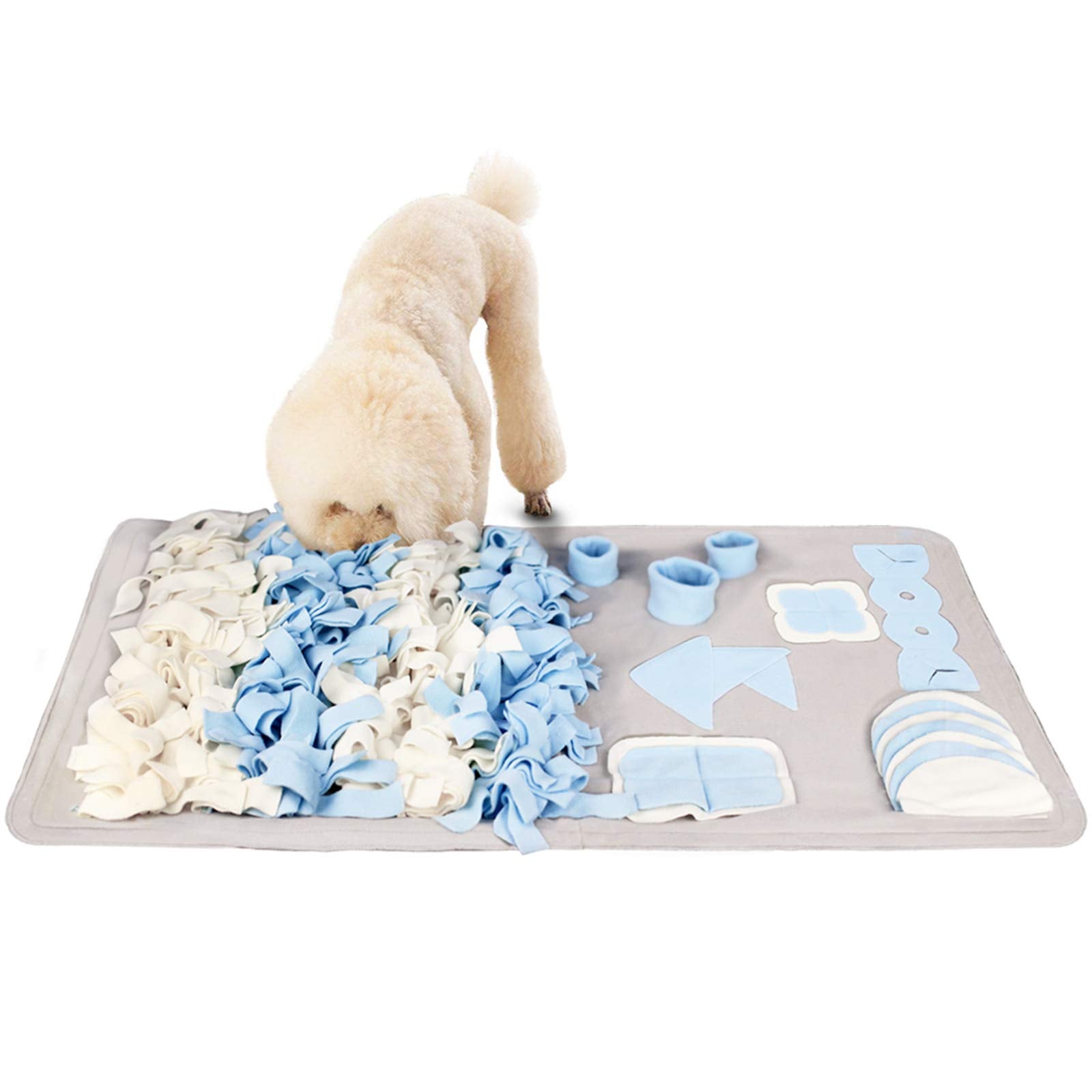 STELLAIRE CHERN Snuffle Mat for Small Large Dogs Nosework Feeding Mat (23.6 x 39.4) Easy to Fill and Machine Washable Training M