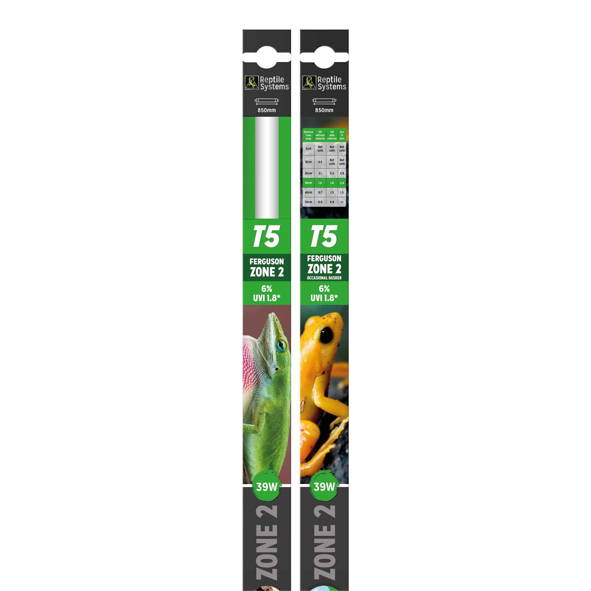 Reptile Systems T5 Ferguson Zone 2 Reptile Lamp - 36-in, 39-watt - Light for Reptiles, Chameleons & Geckos - Ideal for Tanks & V