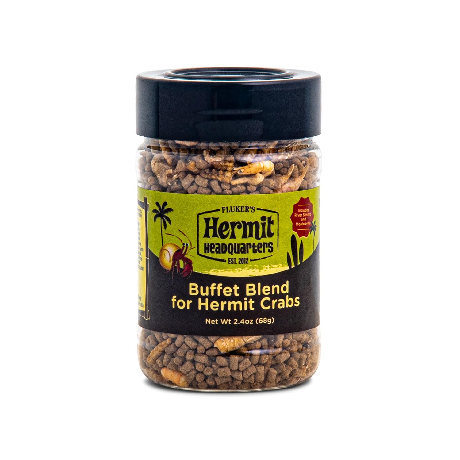Flukers Buffet Blend Diet - Food for Hermit Crabs 2.4 oz
