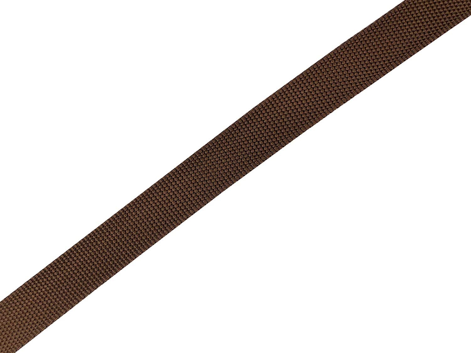 Nylon Dog Leash 4 Ft 5 Feet 6 Foot Long, Walking Training Dog Leashes For Medium Large Dogs, 1 Inch Wide (5/8'' X 6 Ft, Brown)