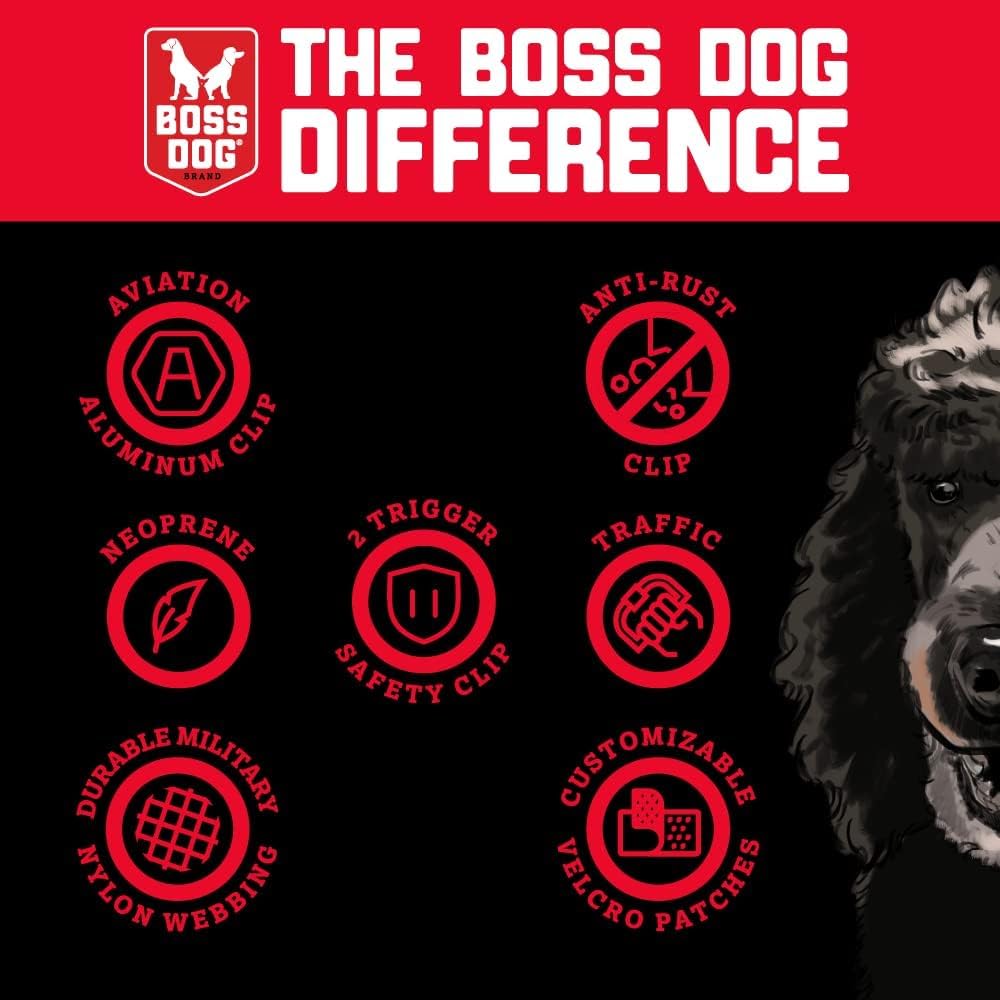 Boss Dog Tactical Leash, Teal, 4 Ft