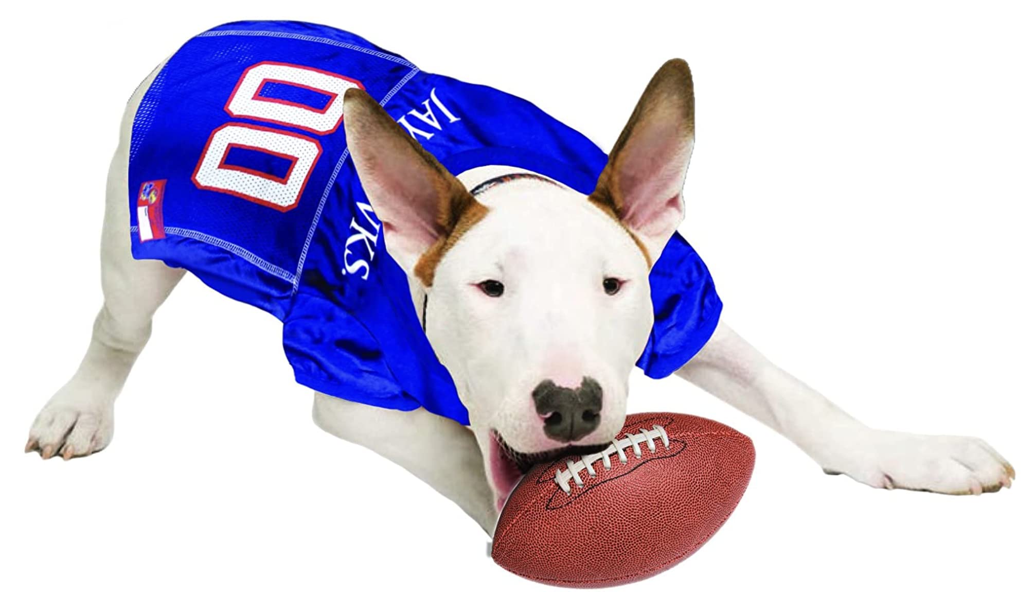 Pets First NCAA College University of Kansas Jayhawks Mesh Jersey for DOGS & CATS, Size Small, Licensed Dog Jersey with your Fav
