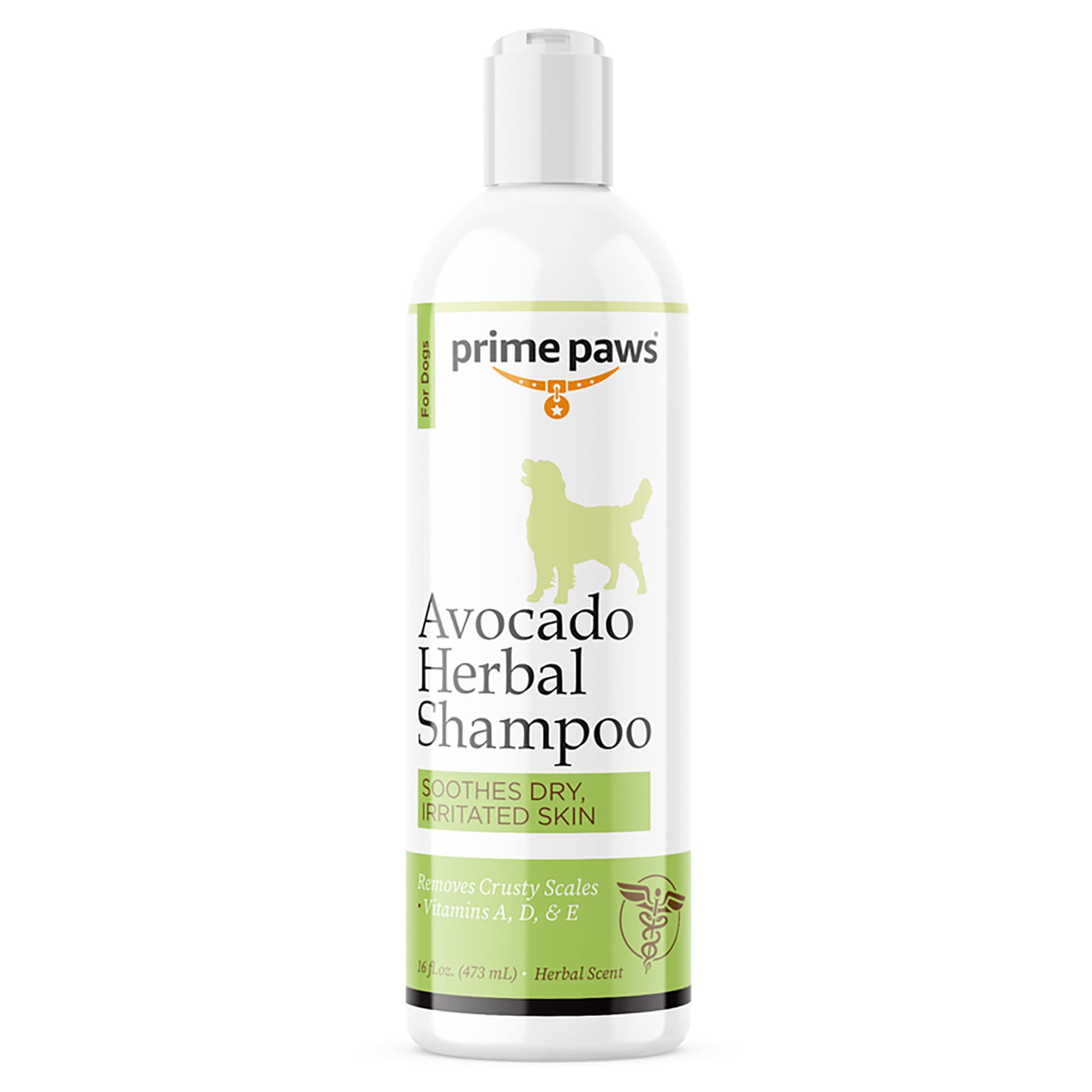 Prime Paws Avocado Herbal Shampoo for Dogs - Nourishing Dog Shampoo for Itchy Skin Helps Reduce Shedding - Address Dandruff & Ex