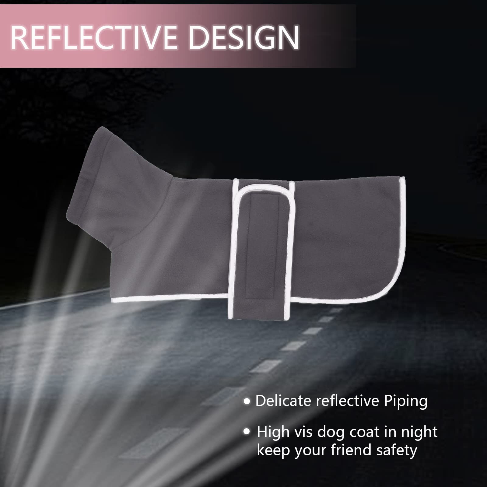 Geyecete Dog Jacket, Dog Coat Perfect For Dachshunds, Dog Winter Coat With Padded Fleece Lining And High Collar, Dog Snowsuit With Adjustable Bands Sizes -Gray-S