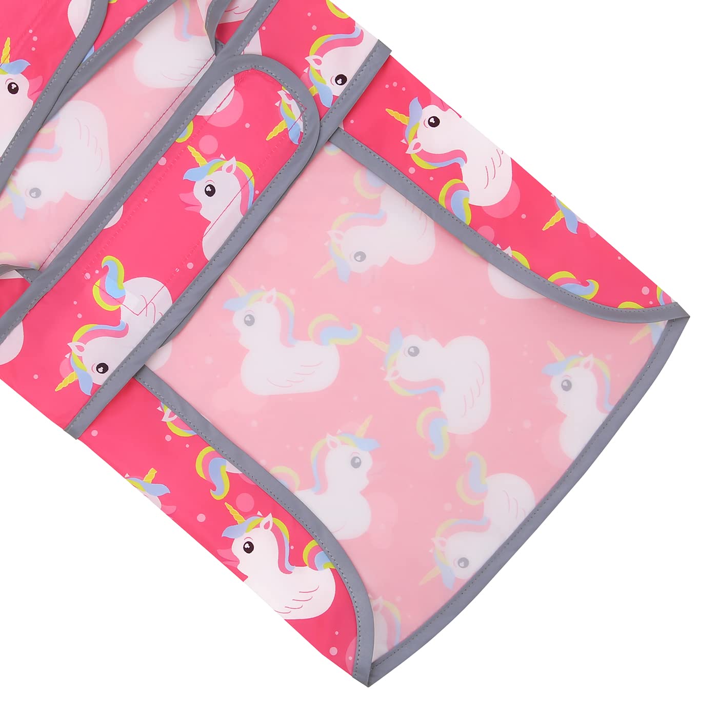 Hde Dog Raincoat With Clear Hood Rain Jacket Poncho For Small Medium Large Dogs Unicorn Ducks Pink - Xxl