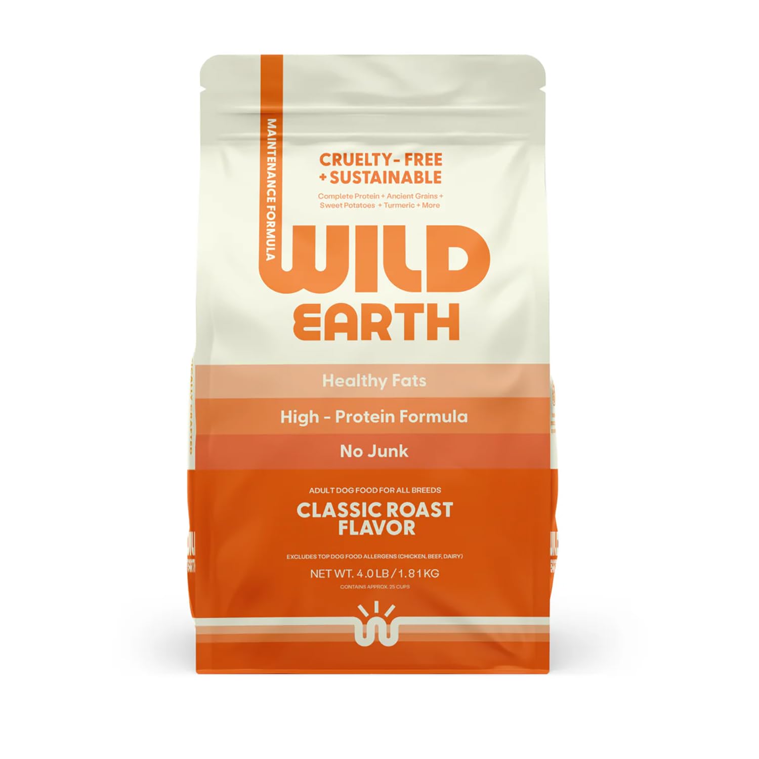Wild Earth Vegan Dry Dog Food | Plant-Based Maintenance Formula | Vegetarian, Allergy Relief, Veterinarian-Developed for Complet