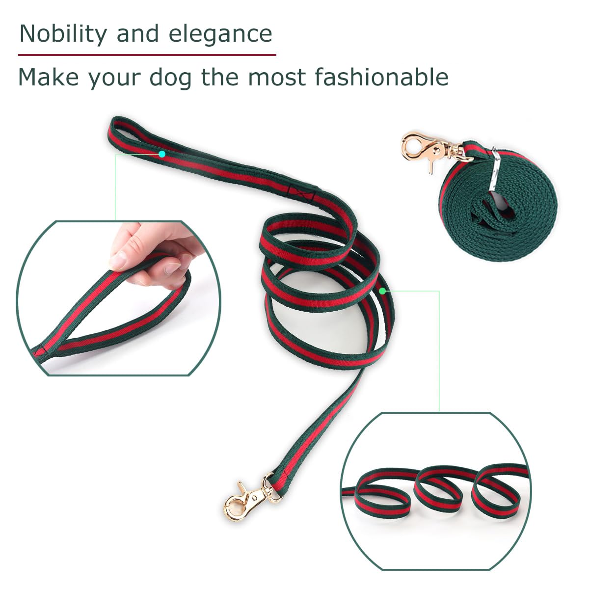 Premium Dog Collar, Cute Dog Collars Luxury Style, Durable Pet Collars And Dog Leash With Metal Buckle Safety For Medium Dogs