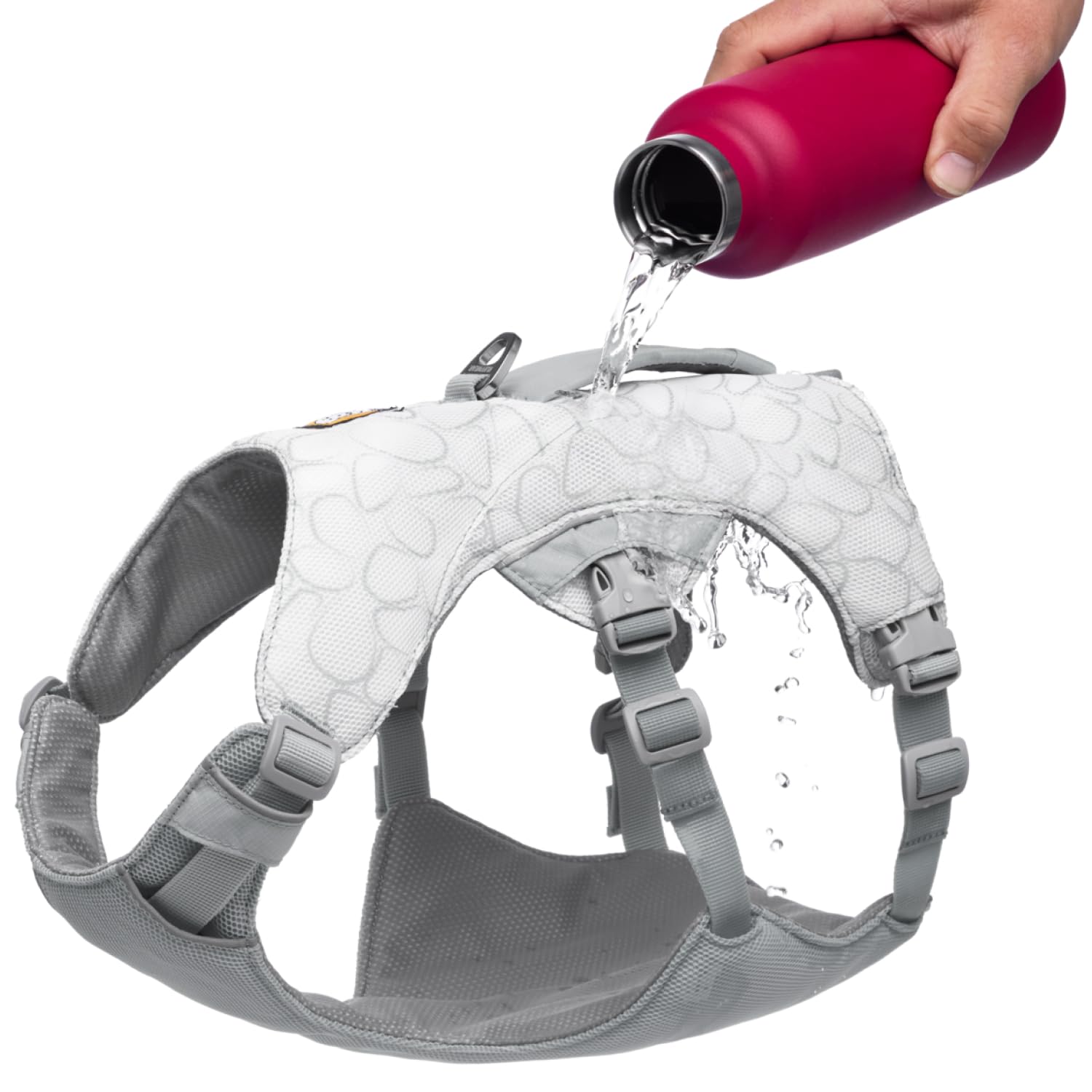 Ruffwear Swamp Cooler Dog Harness, Lightweight Evaporative Cooling, Medium, Graphite Gray, Model 30781-033M