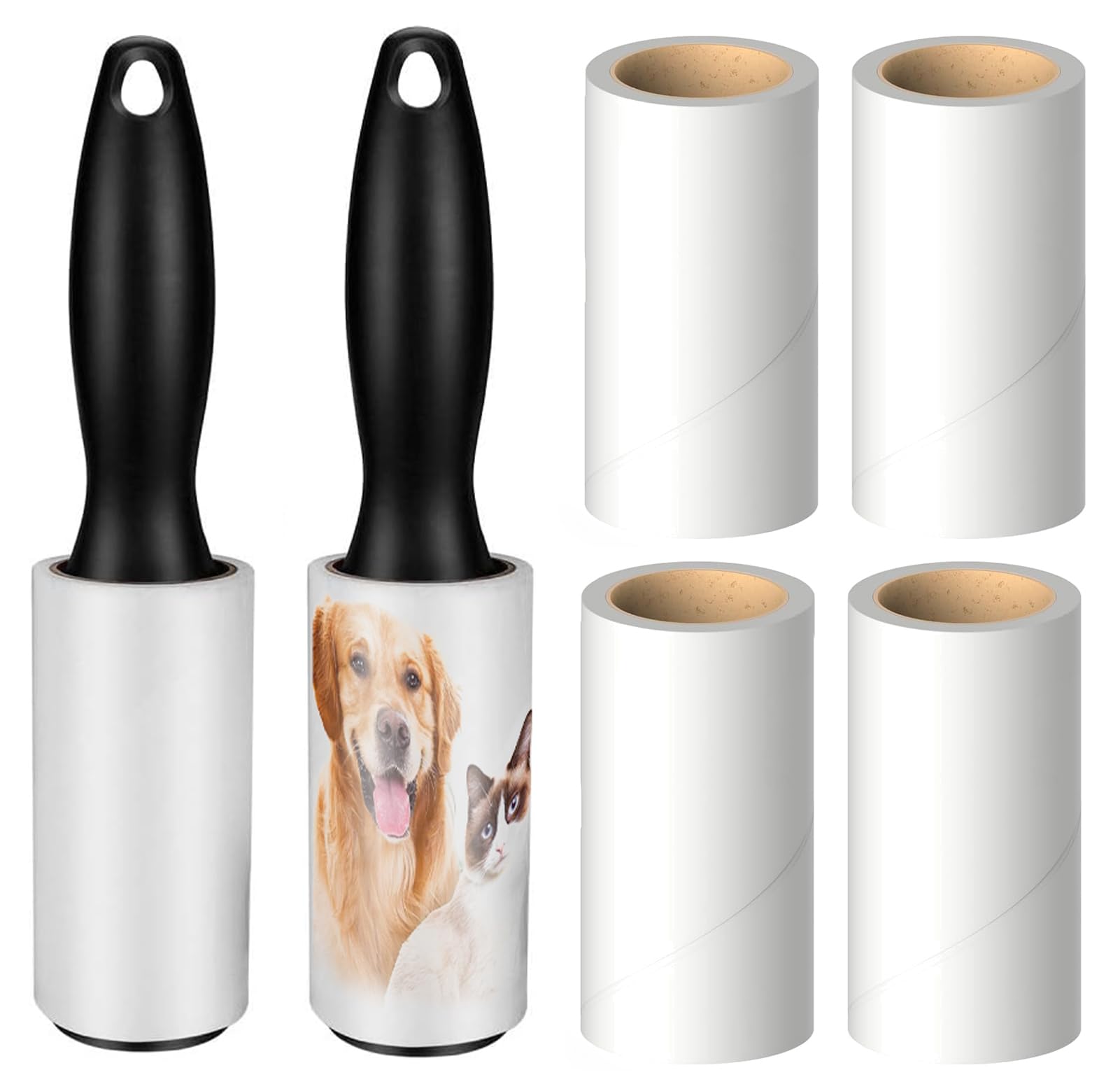 Style Keepers, 2 Handle + 6 Roll (360 Sheets) Lint Rollers For Pet Hair Extra Sticky, Mega Value Set Lint Rollers For Pet Hair R