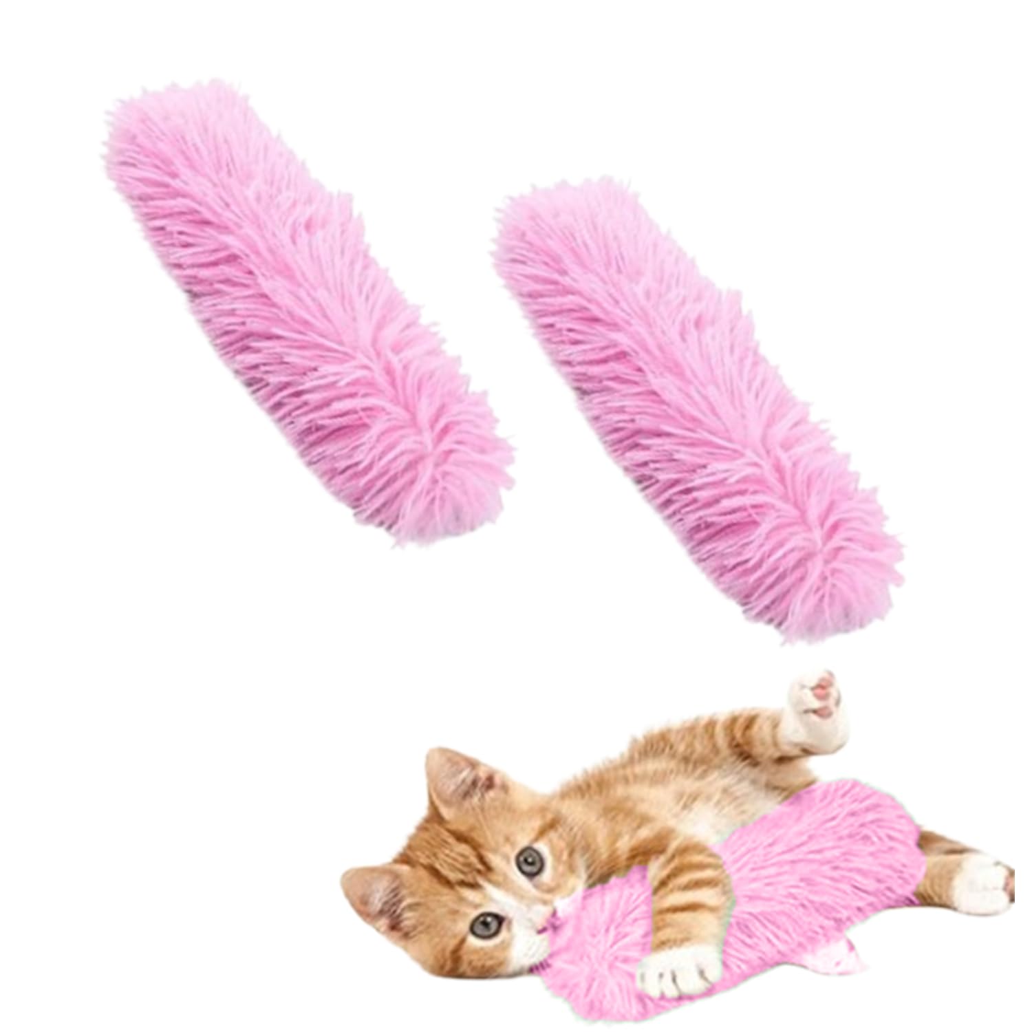 Yellowcult Cat Pillow Toys, Catnip Toys Interactive Cat Kicker Toy Soft & Soothing Plush Fabric Chasing Chewing For Puppy Kitty 