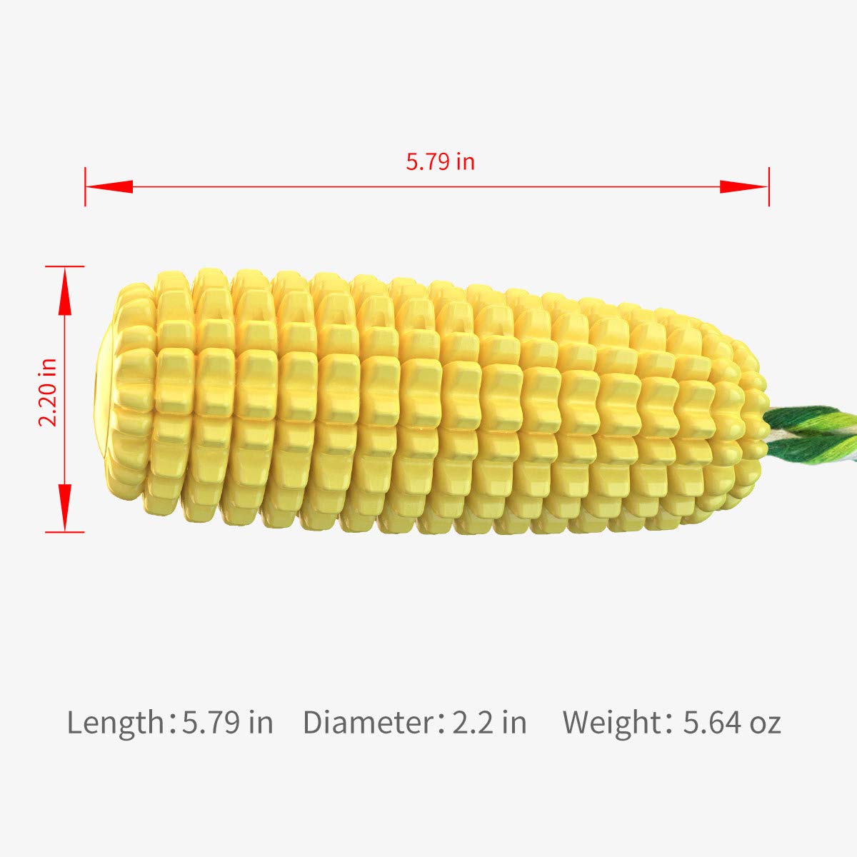 Carllg Dog Chew Toys for Aggressive Chewers, Indestructible Tough Durable Squeaky Interactive Dog Toys, Puppy Teeth Chew Corn St