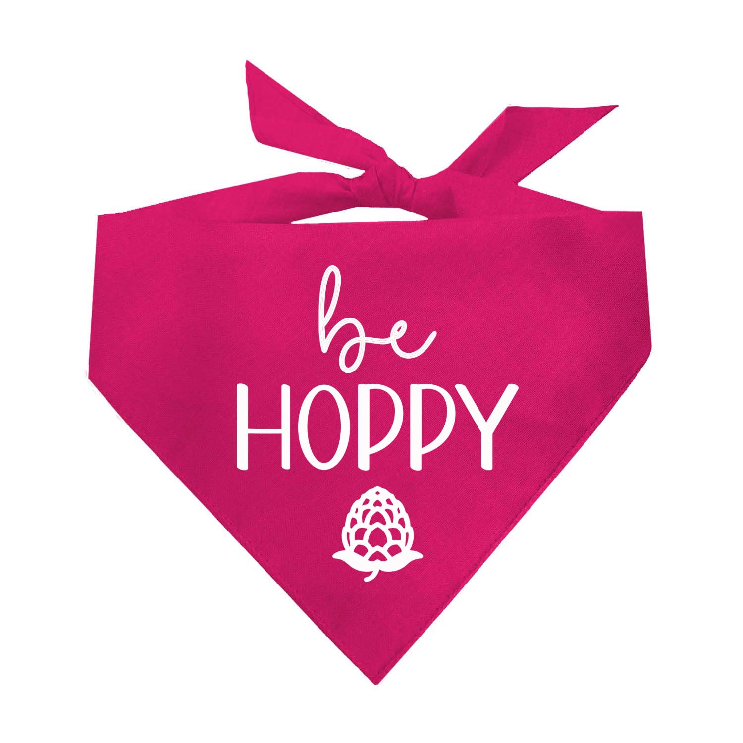 Be Hoppy Brewery Beer Lover Dog Bandana (Hot Pink, Xs 217)