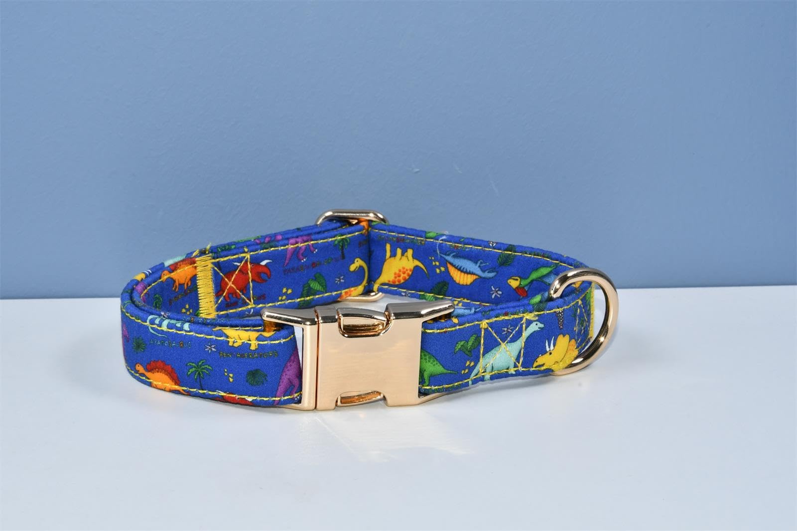 Cute Dinosaur Dog Bow Tie Dog Collar Accessory, Detachable Bowtie, Adjustable Collar For Small Medium Large Dogs