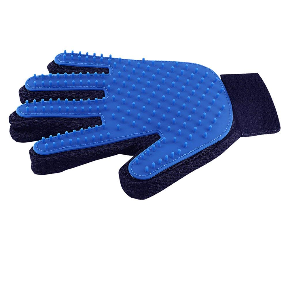 Pet Grooming Gloves For Dogs And Cats With Soft Bristles, Deshedding Brushing Cleaning Tool, Adjustable Strap Breathable Mesh Fa