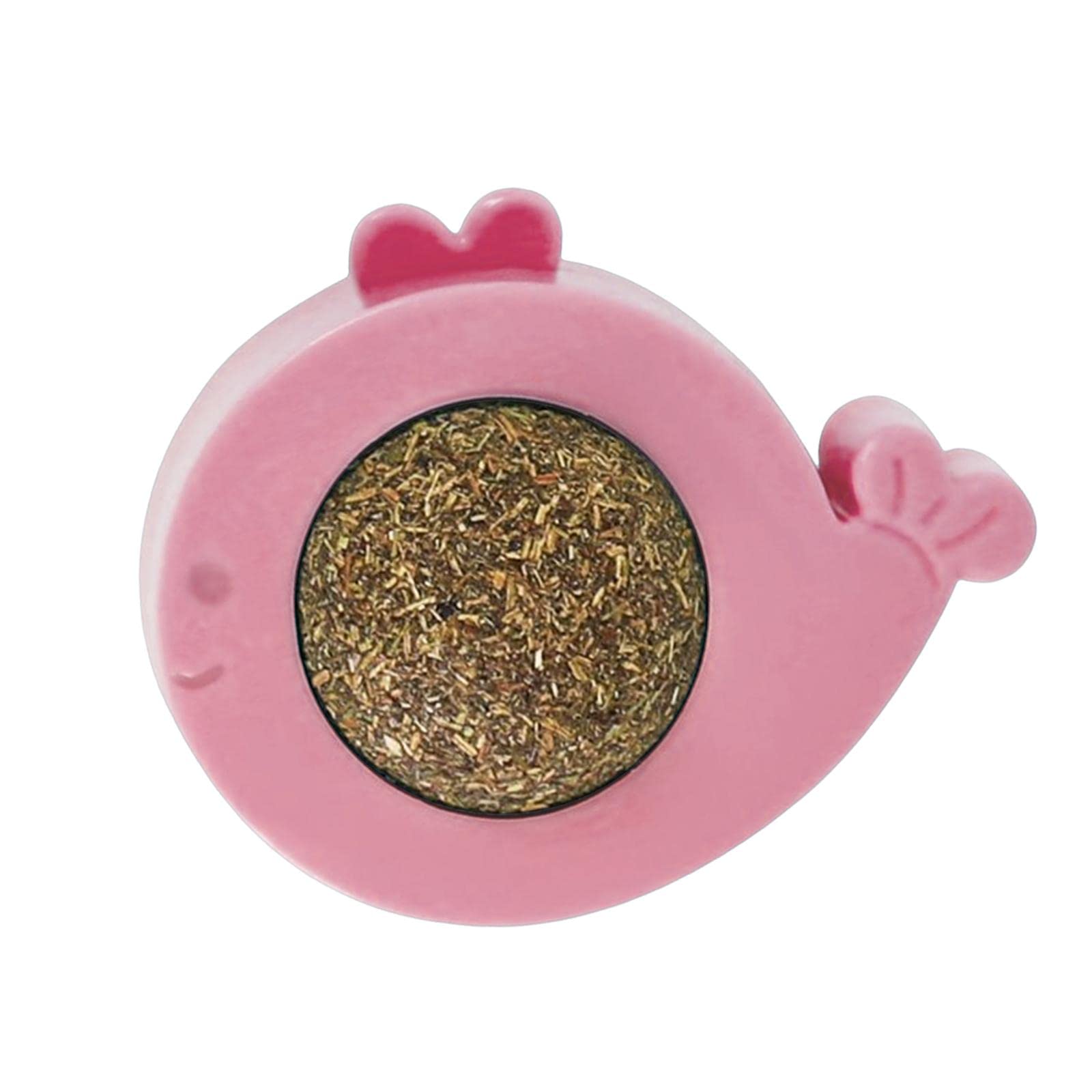 Ecomistiq Rotatable Catnip Wall Toys Teeth Cleaning Interactive Kitty Toy For Kitten Pink| Toys| Cat Supplies |Pet