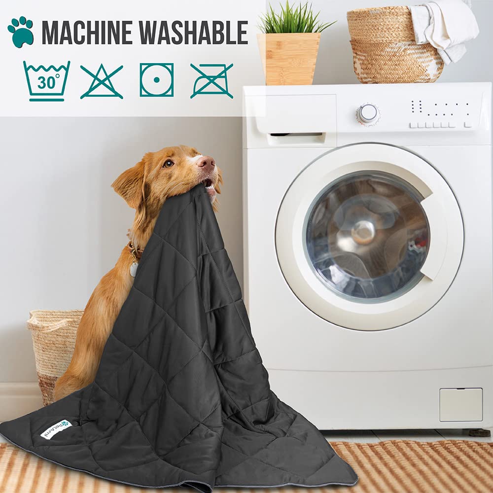 Petami Premium Cooling Dog Blanket | Lightweight Fluffy Pet Throw Blanket Bed Cover For Dogs, Cat, Puppies | Pet Blanket Furniture Protector Couch Sofa | Reversible Fuzzy Cozy | 40X60, Grey