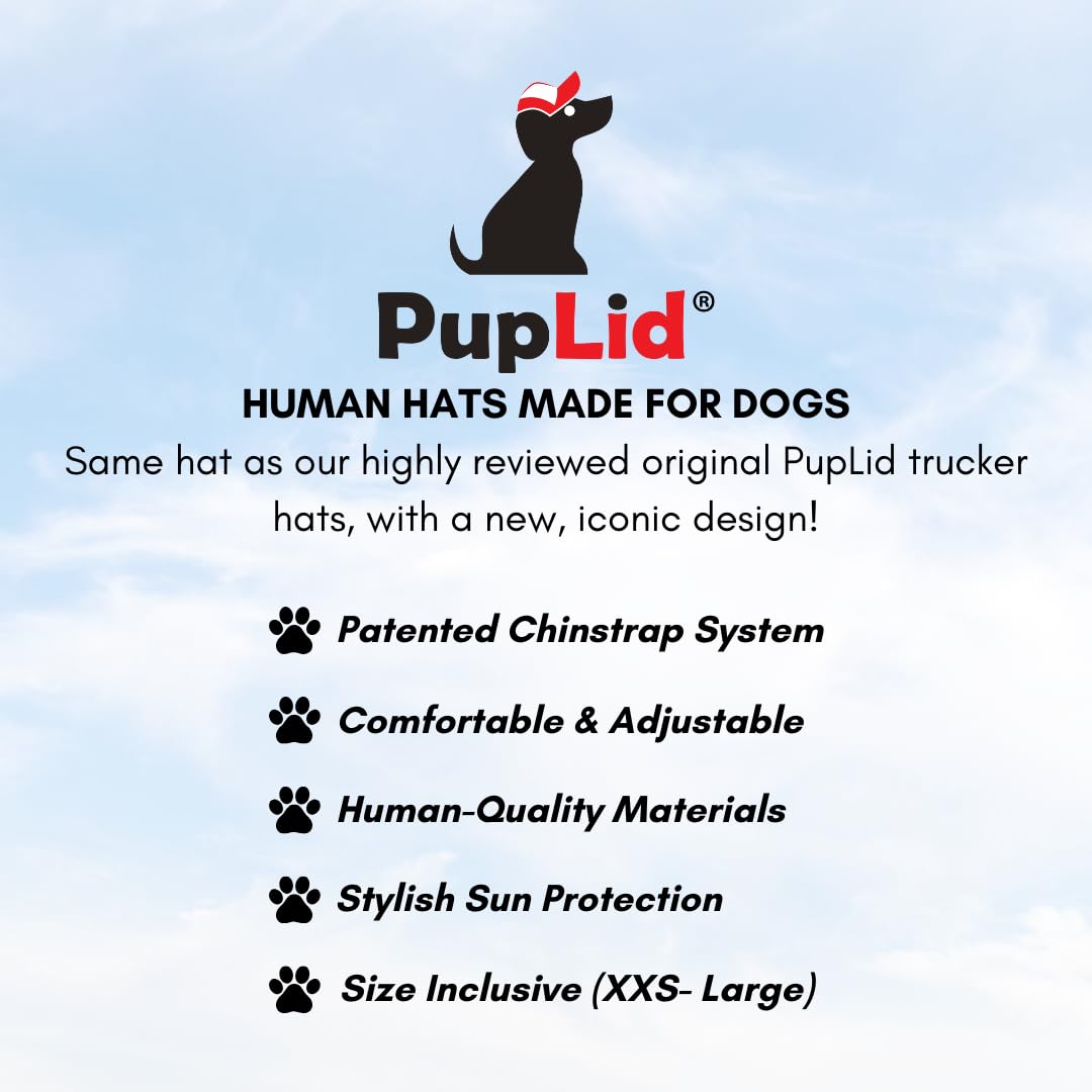 Puplid Trucker Hats For Dogs (Xs) Premium Stylish Sun Protection For The Modern Dog - Adjustable For Secure Comfortable Fit On A