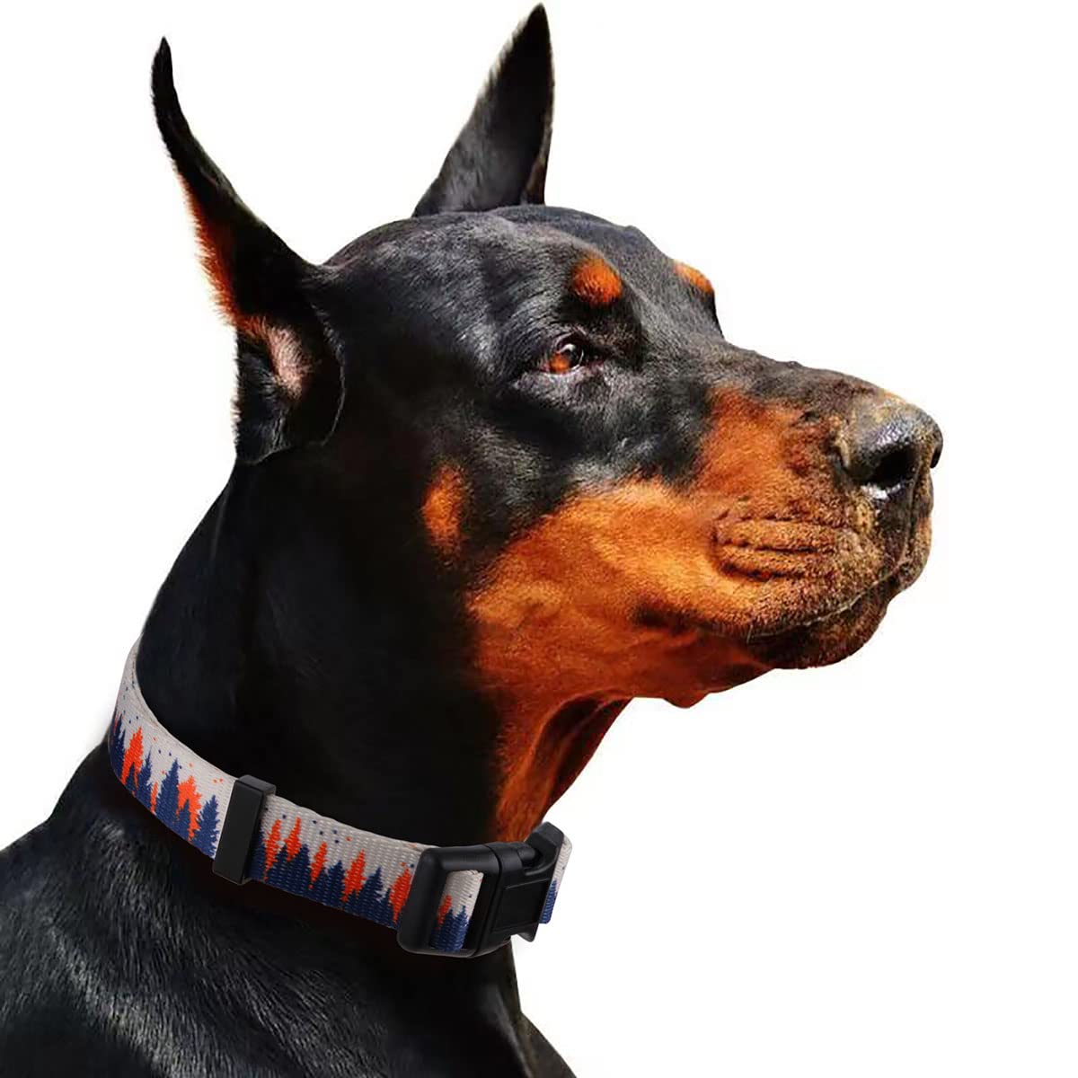 Rhea Rose Dog Collar, Forest Collar (Forests, L)