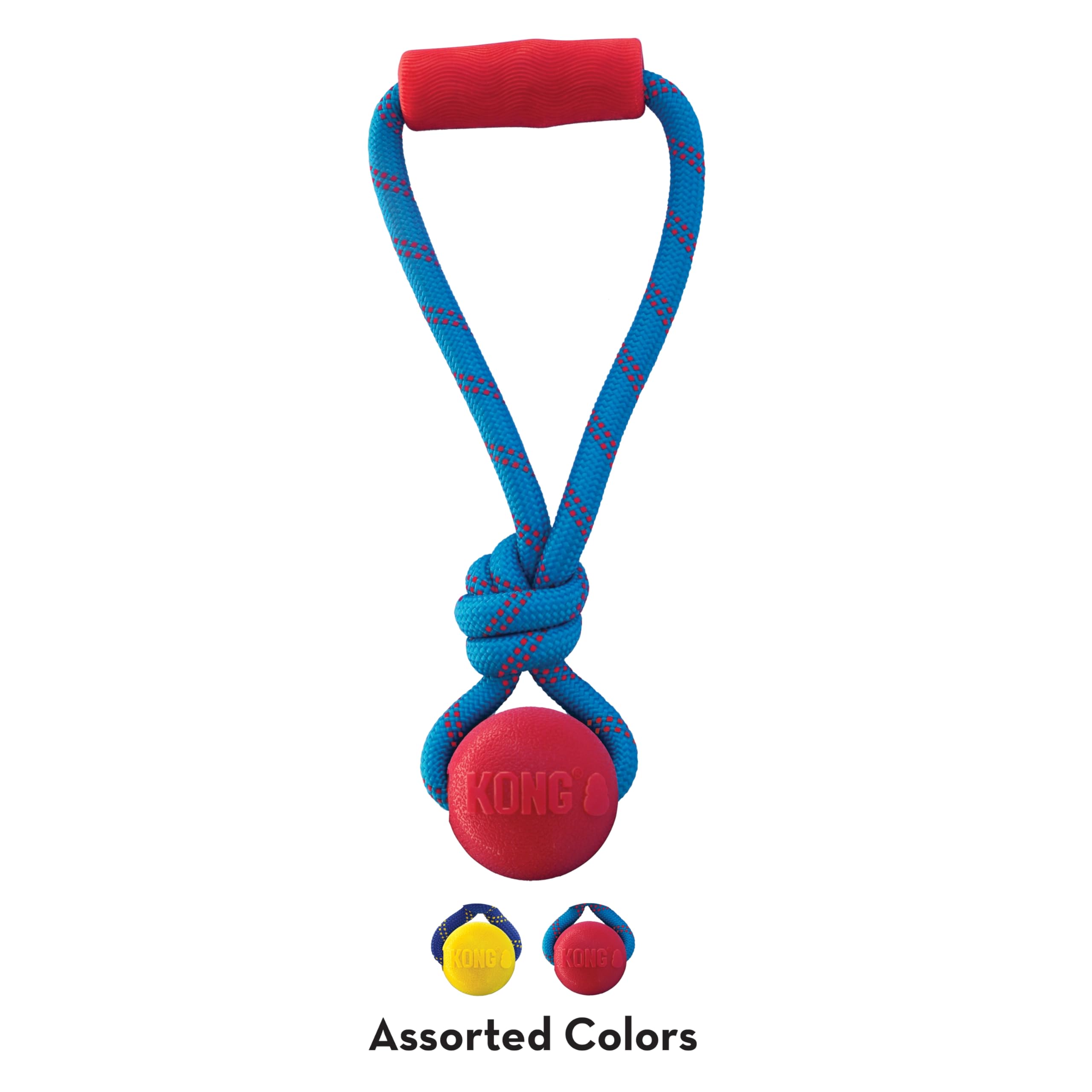 Kong Jaxx Brights Tug W/Ball Assorted Md