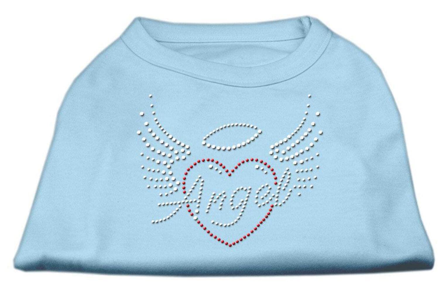 Mirage Pet Products Angel Heart Rhinestone Dog Shirt, 3X-Large, Purple