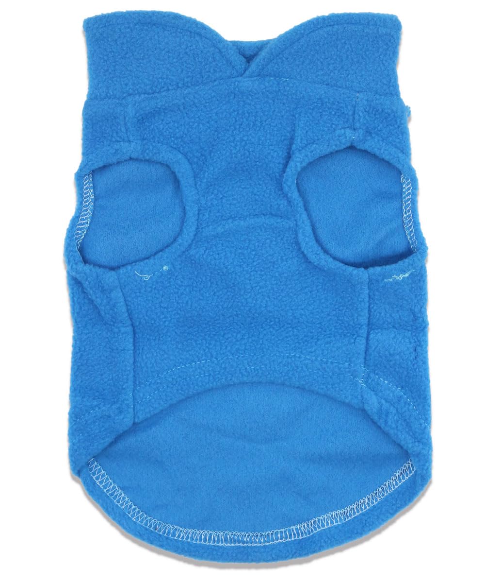 Droolingdog Cat Sweater Fleece Vest Lightweight Cat Clothes For Small Cats Only, Xl, Blue