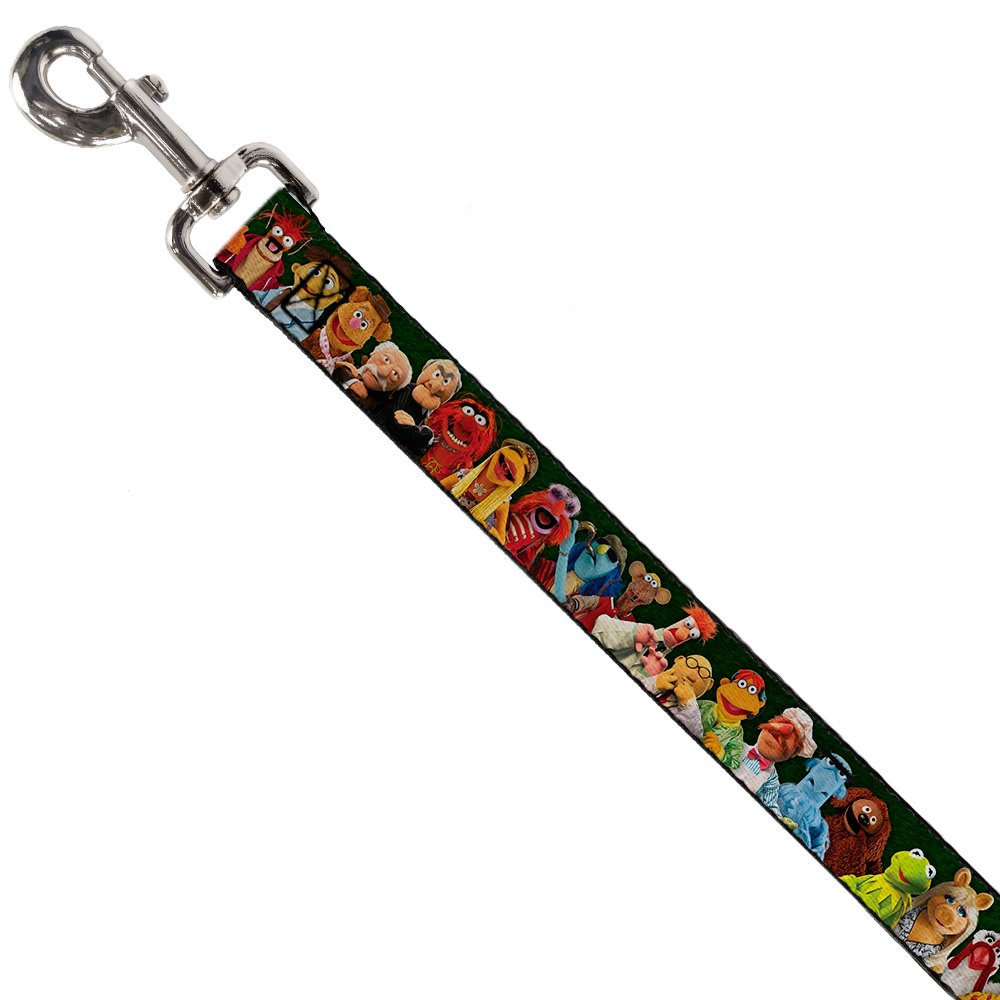 Buckle-Down Dog Leash Muppets 20 Character Group Pose Greens 6 Feet Long 1.0 Inch Wide, Multicolor (Dl-6Ft-Wdy281)