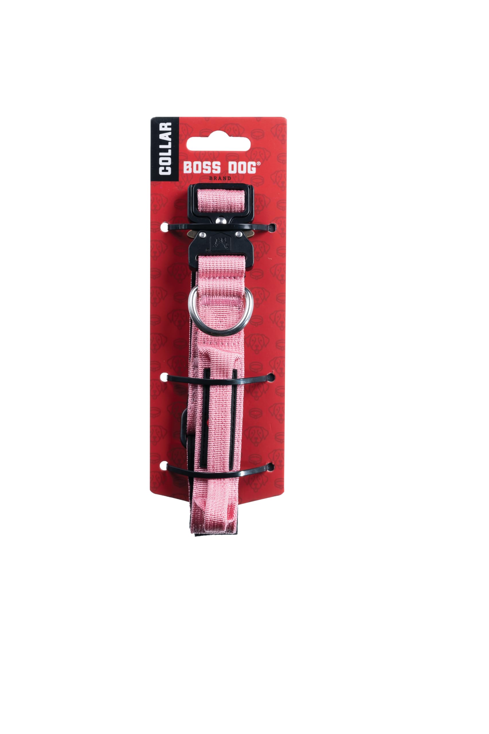 Boss Dog Tactical Collar, Pink, Small